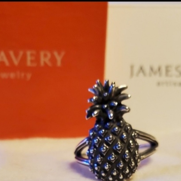 James Avery Retired Pineapple Ring,  size 9 - Picture 9 of 11